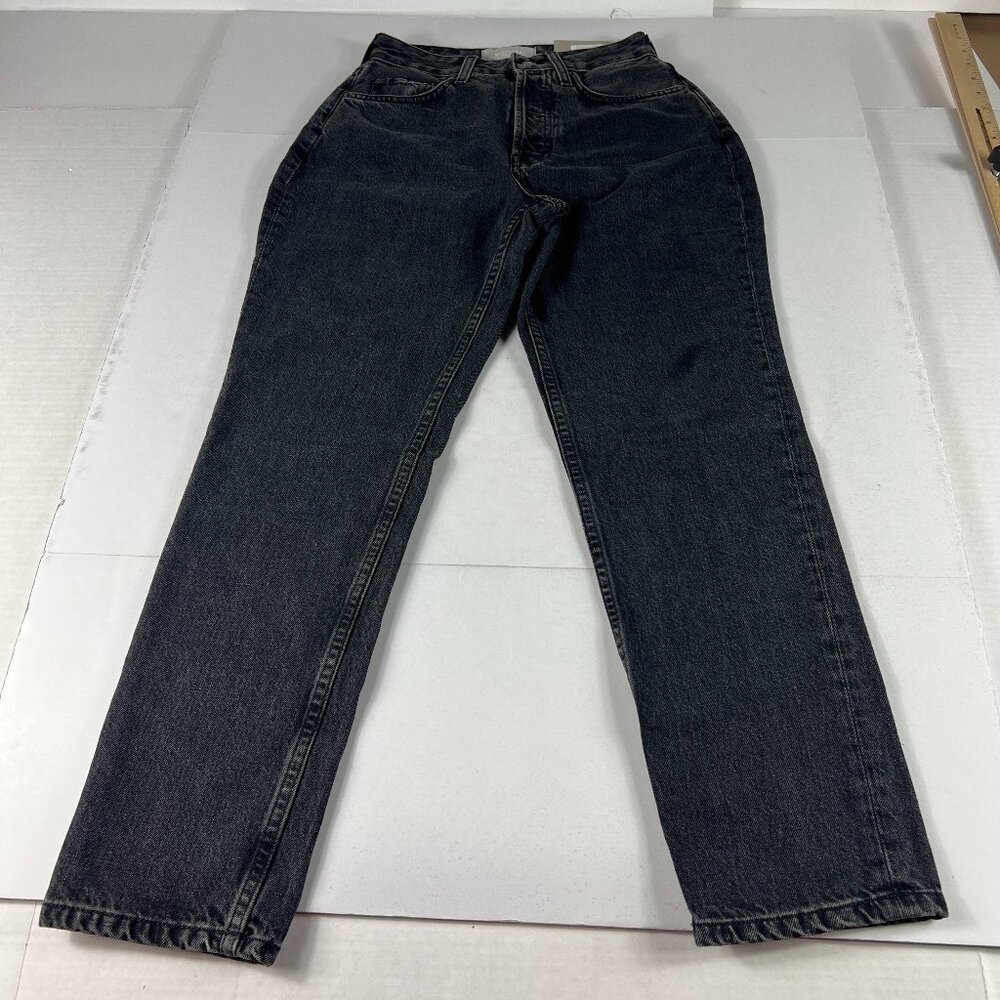 Everlane Jeans Women's 25 High Rise The Curvy Cheeky Straight Black Cotton Denim